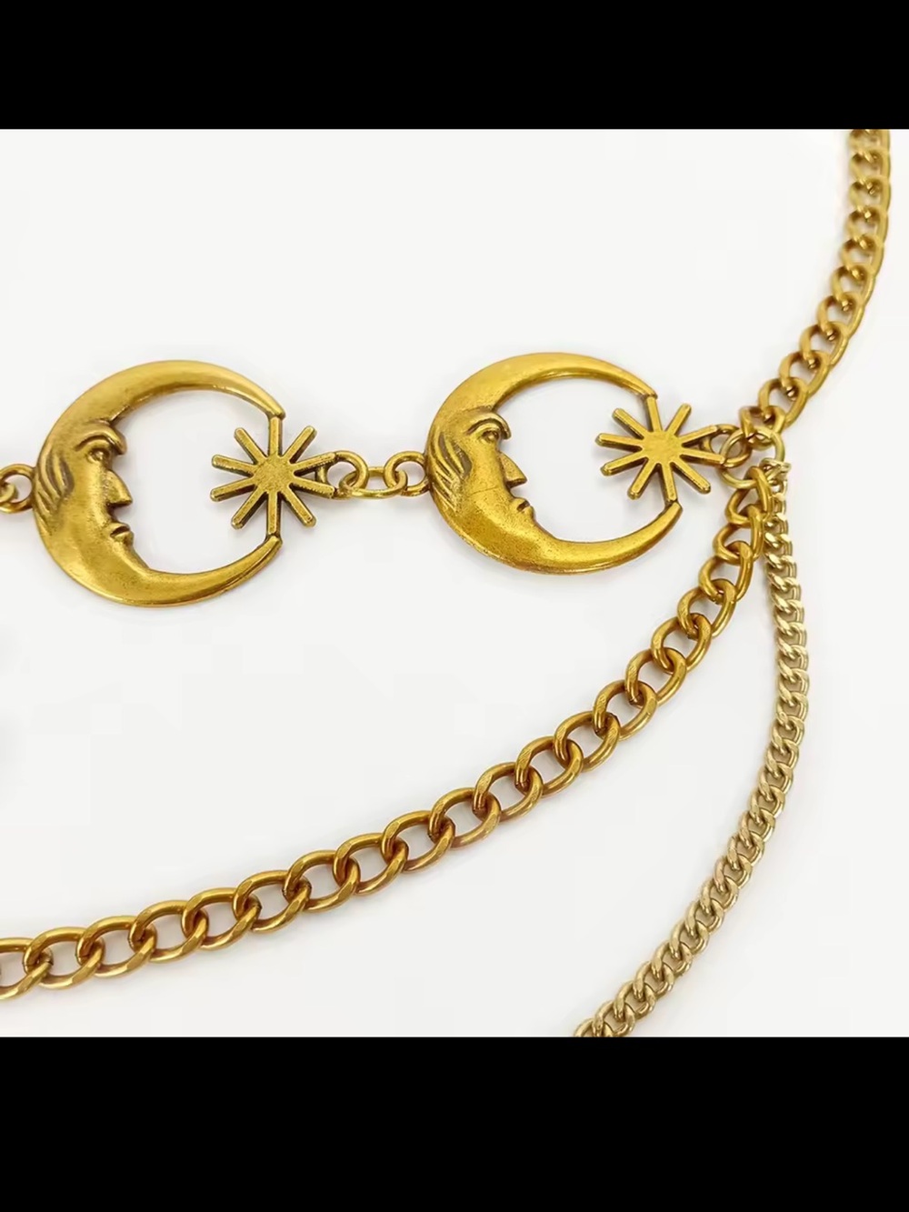 ✨ Celestial Moon & Star Gold Waist Chain / Body Chain ✨ - Picture 5 of 7
